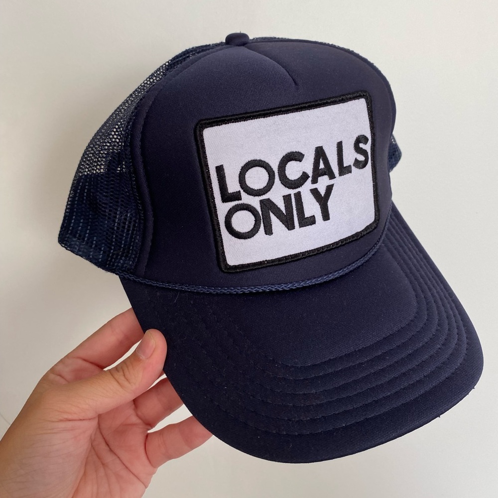 AV Nation Locals Only Navy Trucker Hat